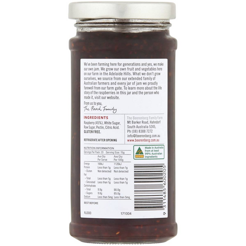 Beerenberg Raspberry Jam 300g