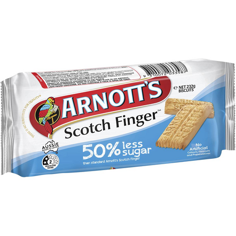 Arnott's Scotch Finger 50% Less Sugar Plain Biscuits 232g