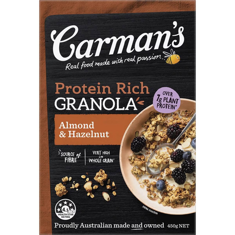 Carman's Protein Rich Almond & Hazelnut Granola 450g