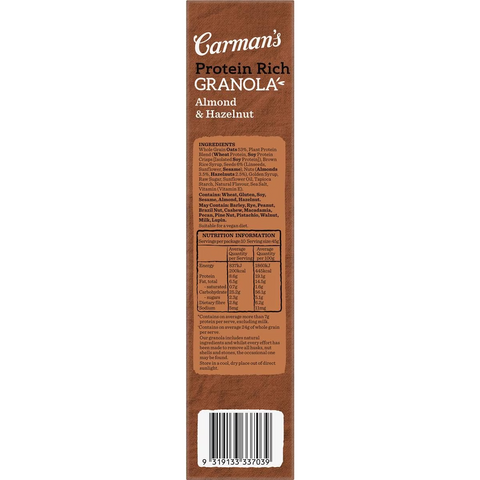 Carman's Protein Rich Almond & Hazelnut Granola 450g