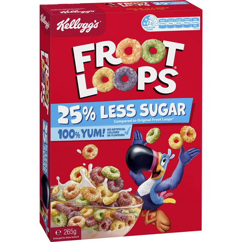 Kellogg's Froot Loops 25% Less Sugar 265g