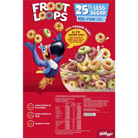 Kellogg's Froot Loops 25% Less Sugar 265g