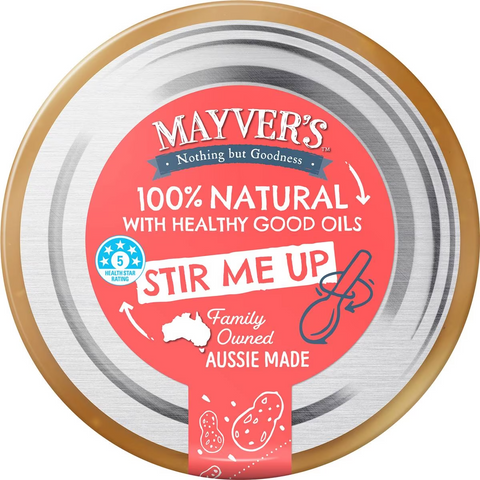 Mayver's Dark Roasted Peanut Butter Crunchy 750g