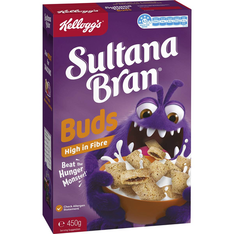 Kellogg's Sultana Bran Buds Fibre Breakfast Cereal 450g