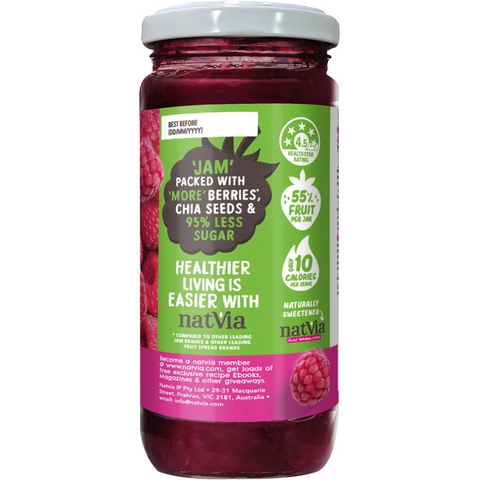 Natvia Raspberry Fruit Spread 240g