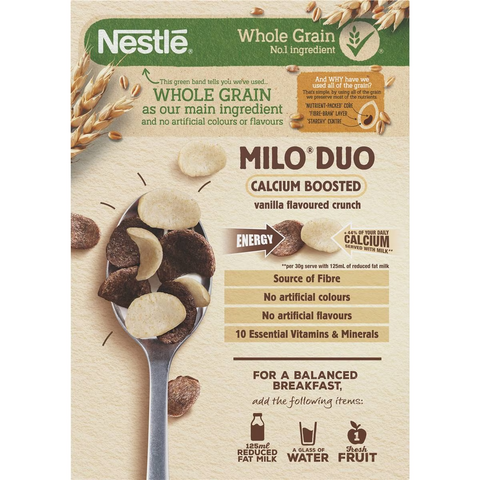 Nestle Milo Duo Breakfast Cereal 340g