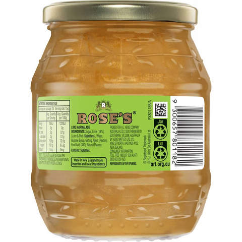 Rose's Lime Marmalade 375g