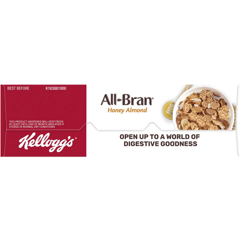 Kellogg's All-bran Flakes Honey Almond Cereal 420g