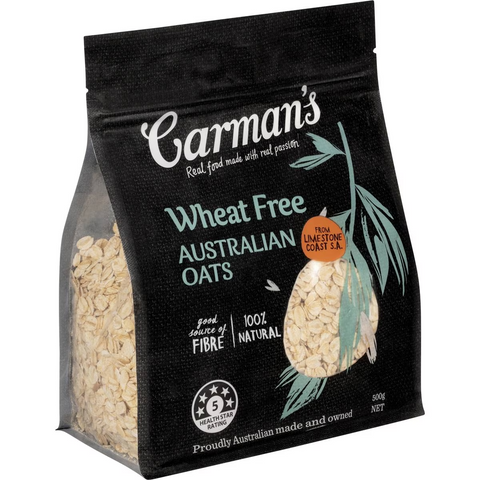 Carman's Wheat Free Australian Oats 500g