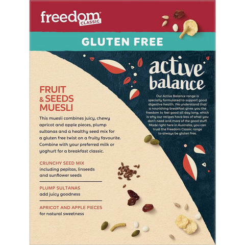 Freedom Active Balance Fruit & Seeds Muesli Cereal 500g