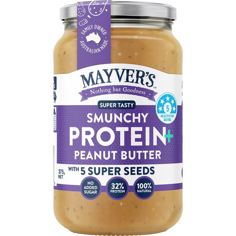 Mayver's Smunchy Protein Plus 5 Seeds Peanut Butter 375g