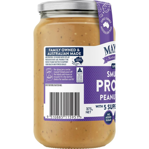 Mayver's Smunchy Protein Plus 5 Seeds Peanut Butter 375g