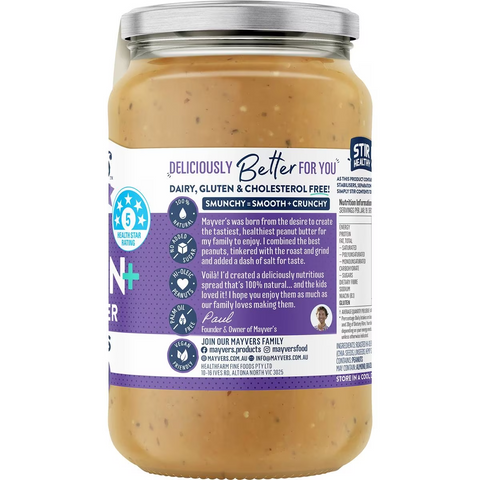 Mayver's Smunchy Protein Plus 5 Seeds Peanut Butter 375g