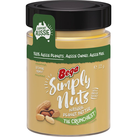 Bega Simply Nuts Crunchiest Peanut Butter 325g