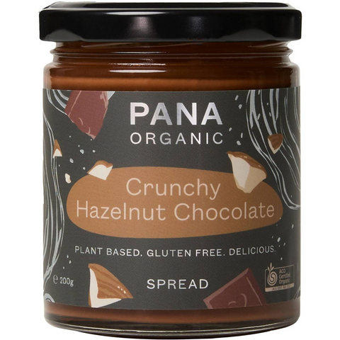 Pana Organic Crunchy Hazelnut Chocolate Spread 200g