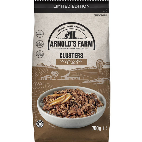 Arnold's Farm Clusters Cocoa Cookie Crumble 700g