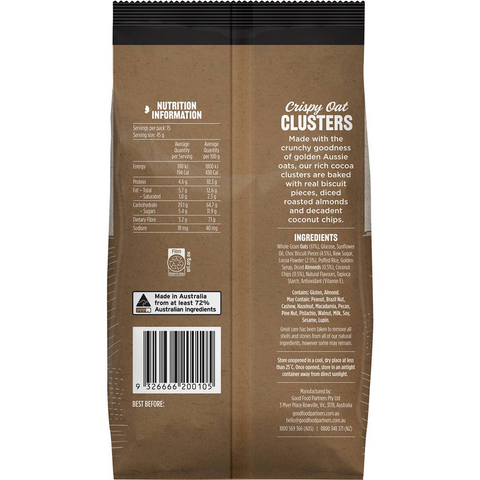 Arnold's Farm Clusters Cocoa Cookie Crumble 700g