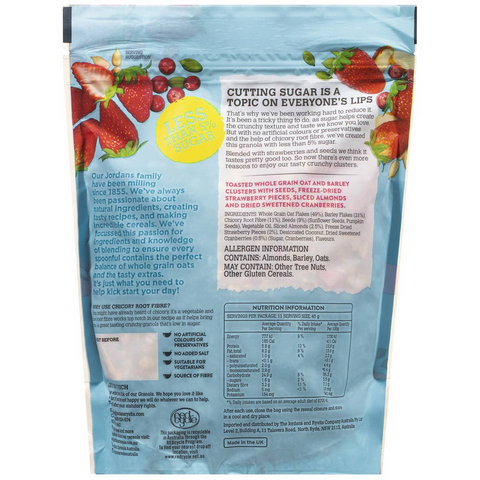 Jordans Low Sugar Granola Strawberry & Seeds 500g