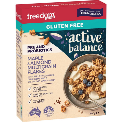 Freedom Active Balance Maple & Almond Multigrain Flakes Cereal 400g