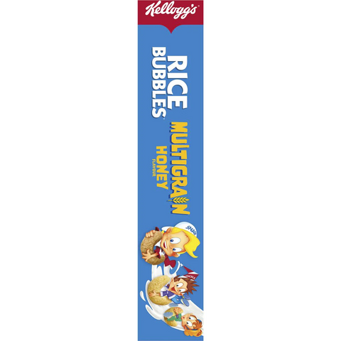 Kellogg's Rice Bubbles Multigrain Honey Flavour Breakfast Cereal 450g