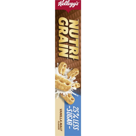 Kellogg's Nutri Grain 25% Less Sugar Vanilla Malt Flavour 450g