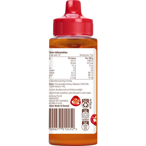 Capilano Hot Chilli Honey Squeeze Bottle 340g