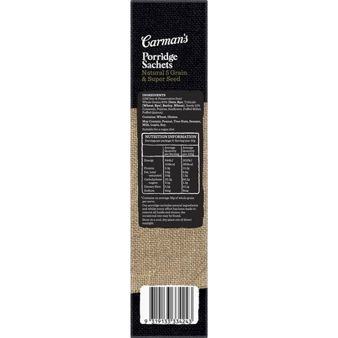 Carman's Porridge 5 Grain Superseed 320g