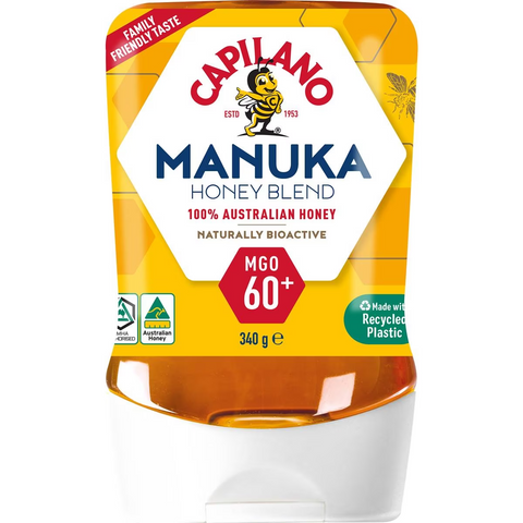 Capilano Mgo 60+ Manuka Honey Active Manuka Mgo60+ Squeeze 340g