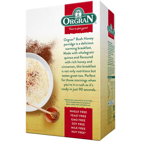 Orgran Gluten Free Porridge Honey Sachets 210g