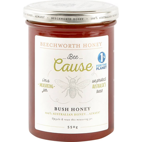 Beechworth Bee Cause 100% Australian Bush Honey Jar 550g