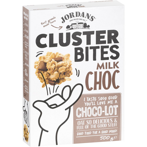 Jordans Cluster Bites Milk Chocolate 500g