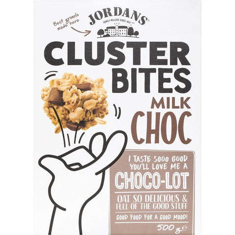 Jordans Cluster Bites Milk Chocolate 500g