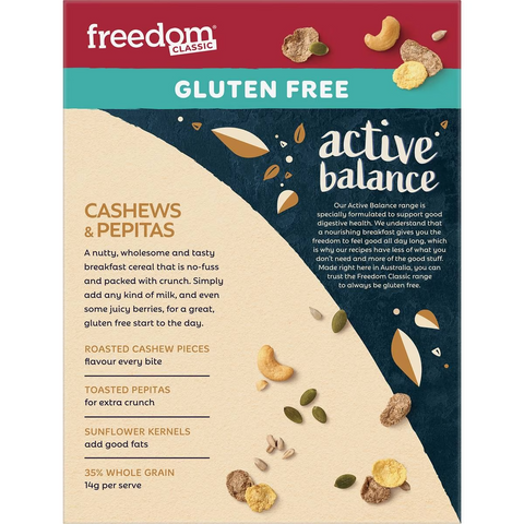 Freedom Active Balance Cashews & Pepitas Cereal 400g