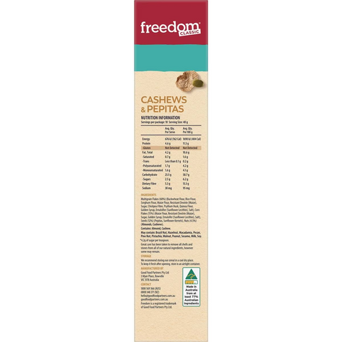 Freedom Active Balance Cashews & Pepitas Cereal 400g