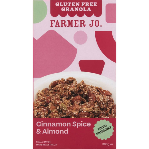 Farmer Jo Gluten Free Keto Granola With Cinnamon Spice 300g