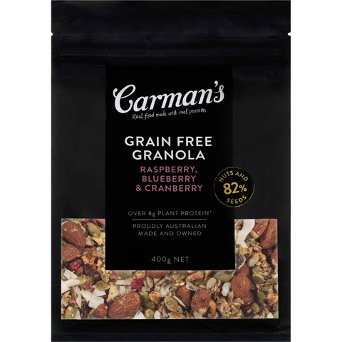 Carman's Grain Free Granola Raspberry, Blueberry & Cranberry 400g