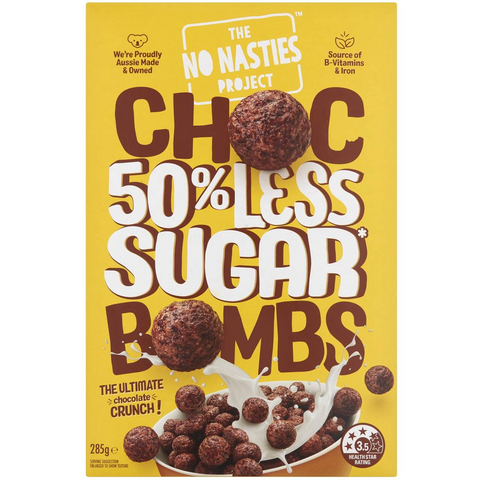 No Nasties Choc Bombs Cereal 285g