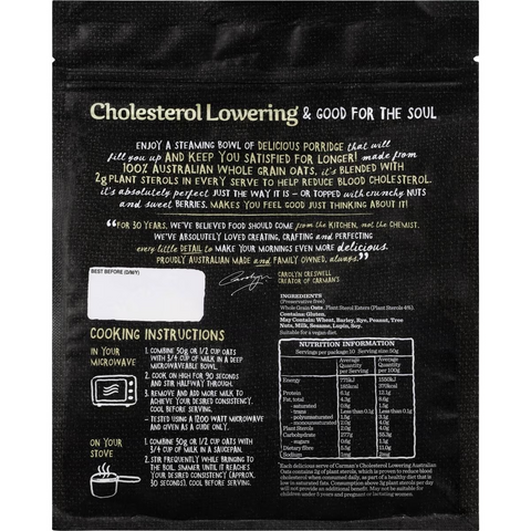 Carman's Cholesterol Lowering Australian Oats 500g