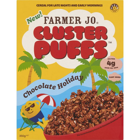 Farmer Jo Cluster Puffs Chocolate 350g