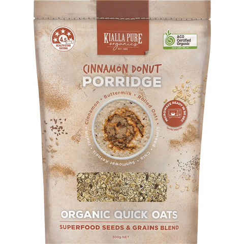 Kialla Pure Organics Cinnamon Donut Porridge 300g