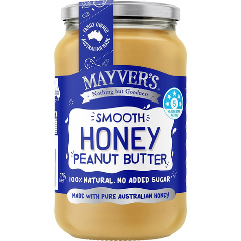 Mayvers Smooth Peanut Butter & Honey 375g