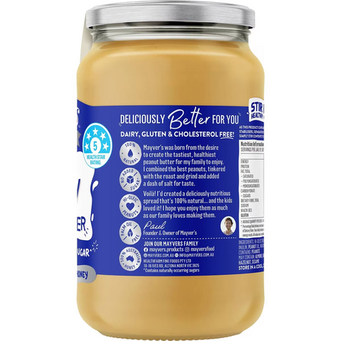 Mayvers Smooth Peanut Butter & Honey 375g