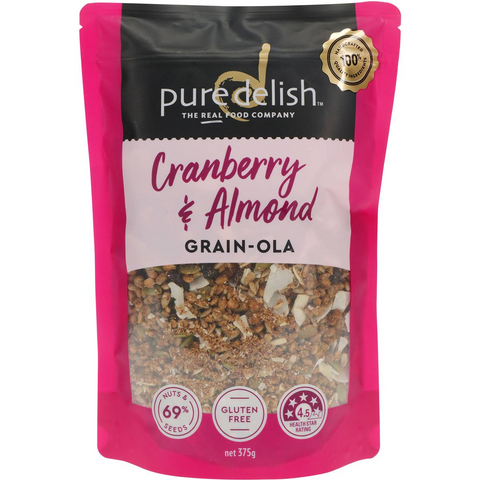 Pure Delish Cranberry & Almond Grainola 375g