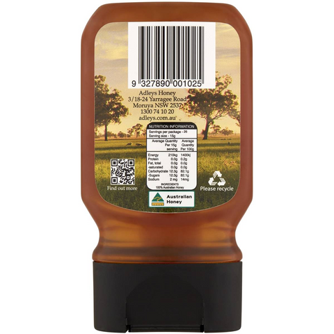 Adleys Honey Nothing But Honey Squeeze Pack 400g