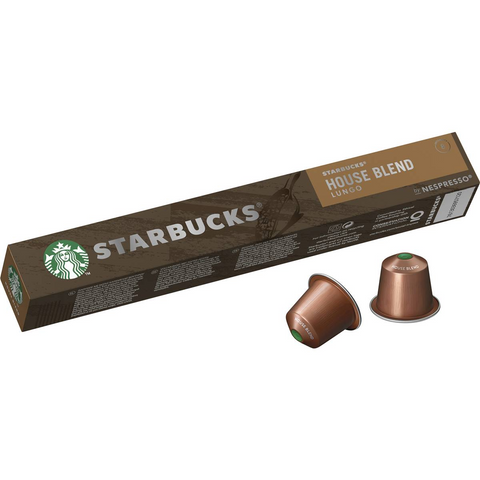 Starbucks By Nespresso House Blend Coffee Pods Capsules 10 Pack