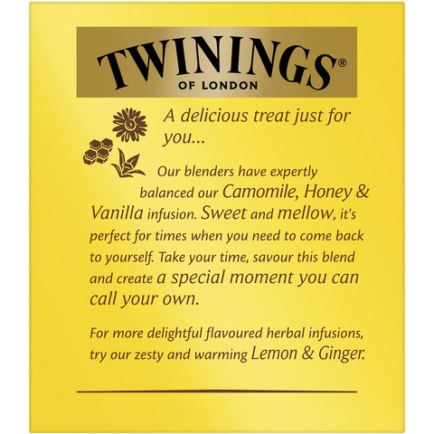 Twinings Camomile Honey & Vanilla Tea Bags 10 Pack 15g