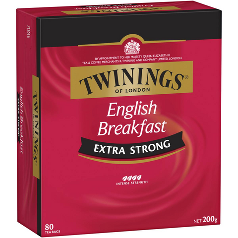 Twinings English Breakfast Extra Strong Tea Bags 80 Pack