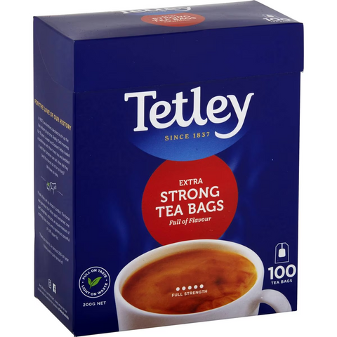 Tetley Extra Strong Tea Bags 100 Pack