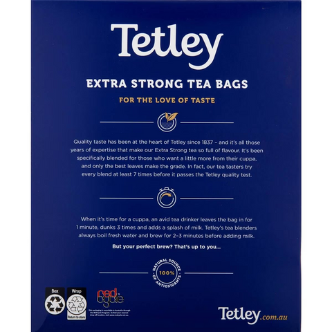 Tetley Extra Strong Tea Bags 100 Pack