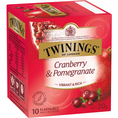 Twinings Cranberry & Pomegranate Tea Bags 10 Pack